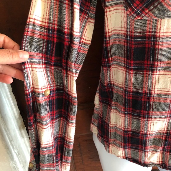 Flannel Button-Up Men’s Long Sleeve Shirt Size S - Picture 3 of 9